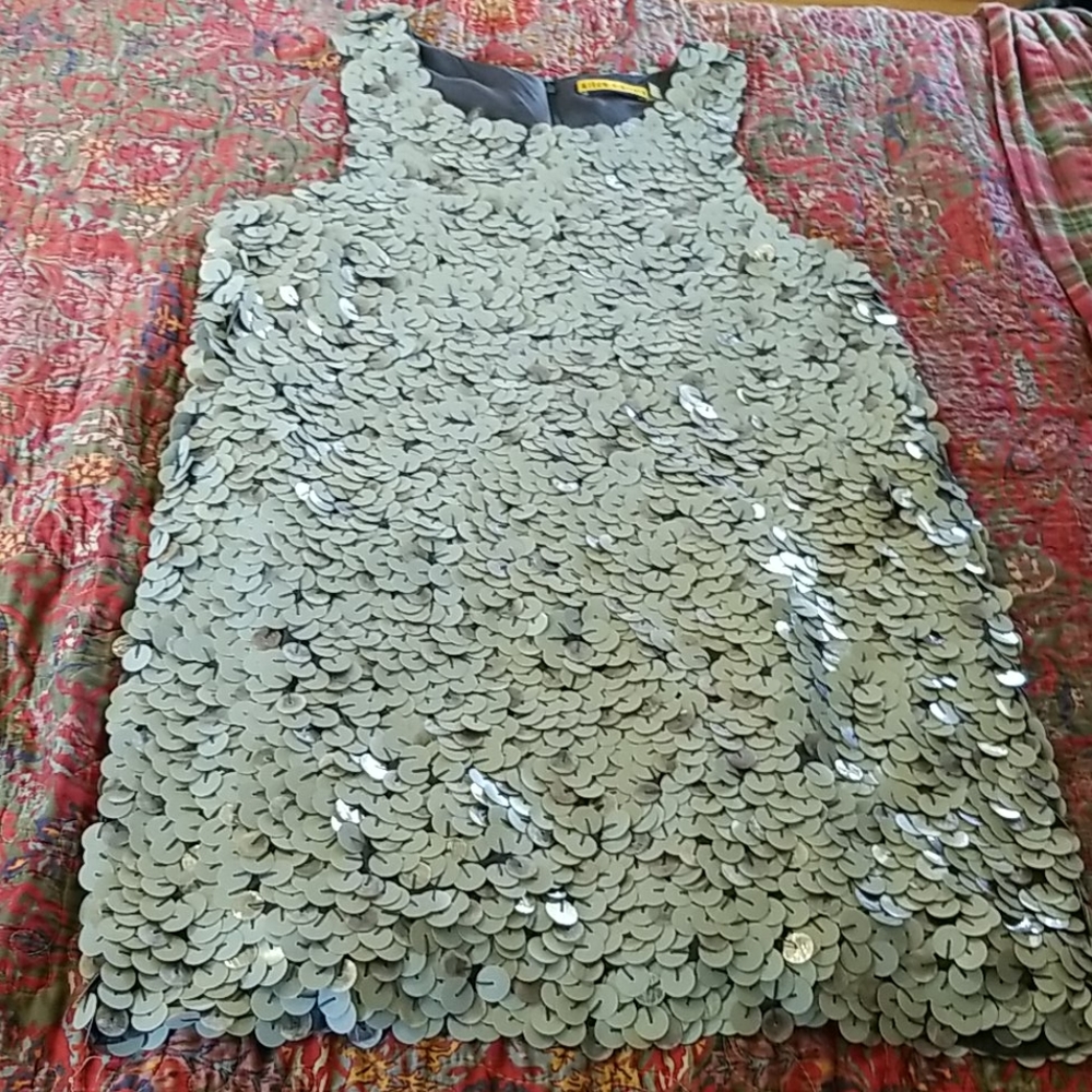 Gray sequin dress